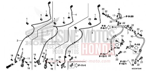 VORDERER BREMS-SCHLAUCH CB1100CAH de 2017
